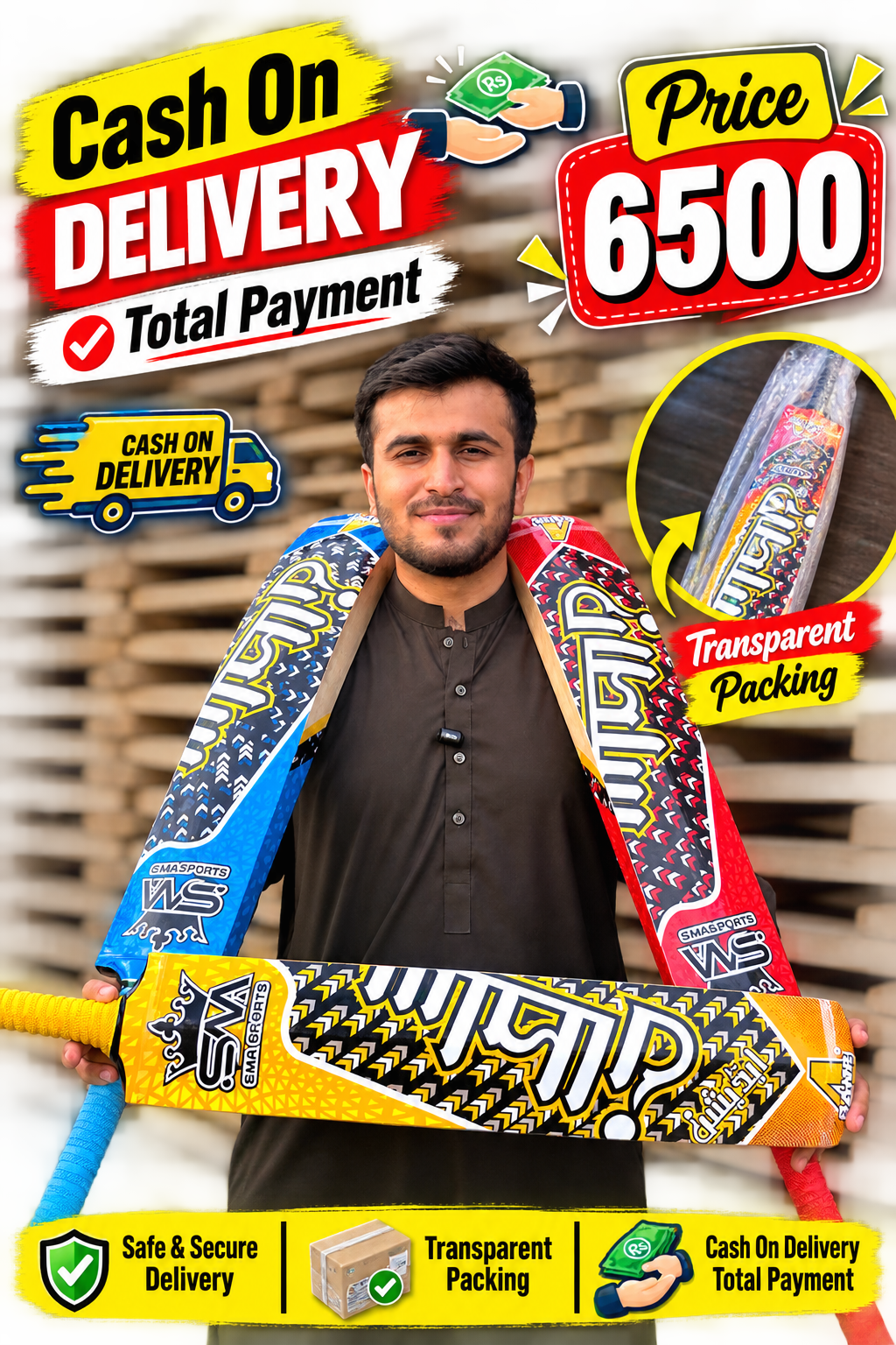 SMA Sultan Edition Cocont Bat A+ Grade Sirilankan Wood The Beast Edition