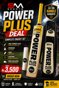SM Power Plus Edition Cricket Bat with Premium Cover – Lifetime Handle Warranty | Pakistan