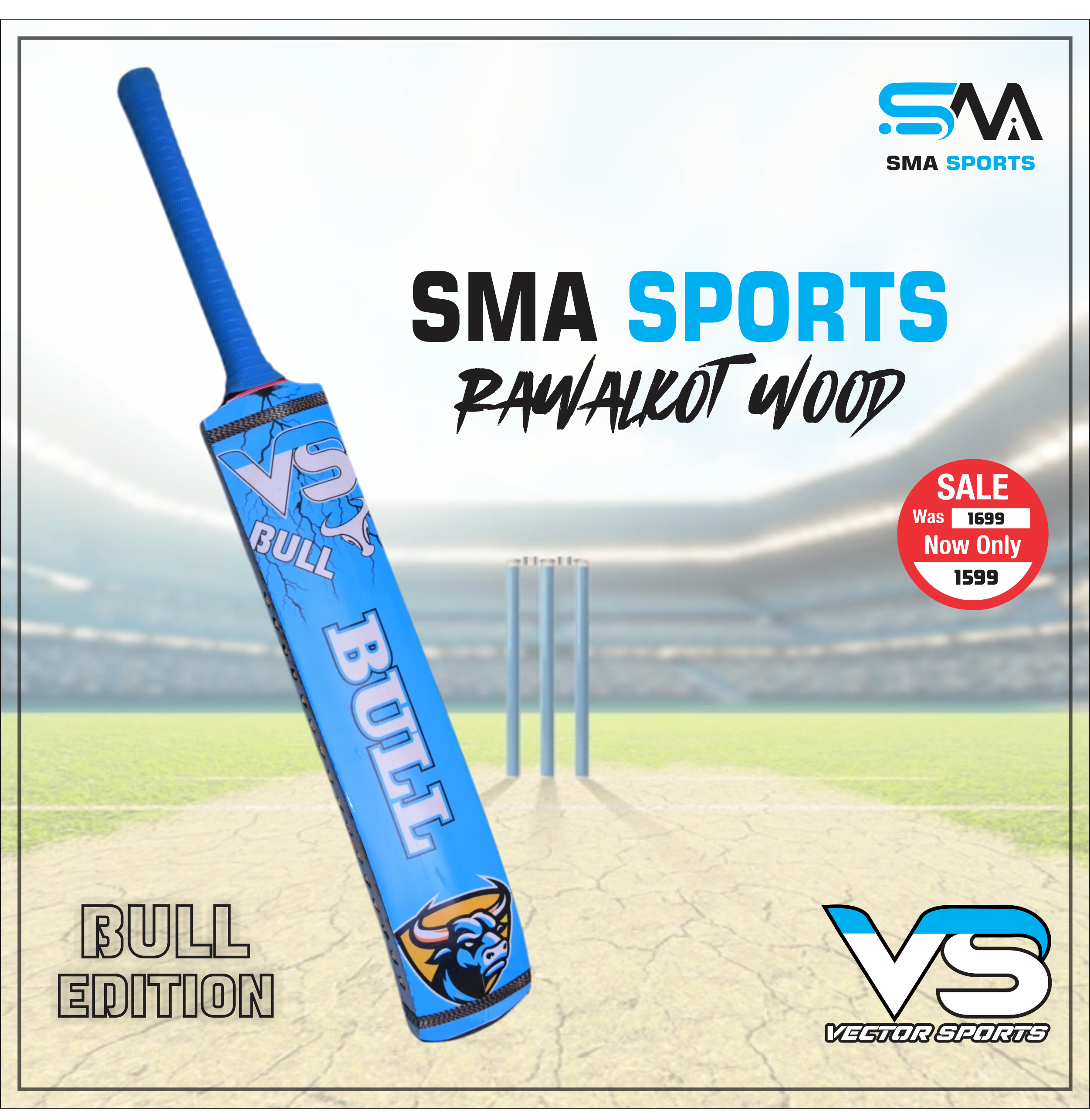 SMA combo Bull Edition Deal(1 Bat,cover)