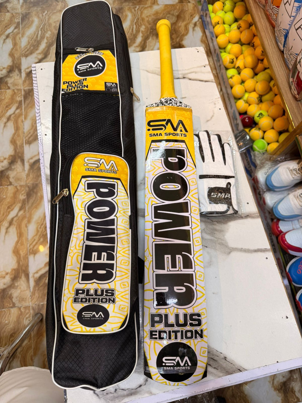 SM Power Plus Edition Cricket Bat with Premium Cover – Lifetime Handle Warranty | Pakistan