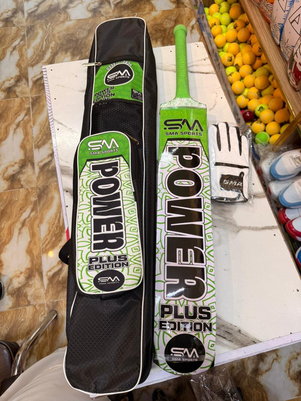 SM Power Plus Edition Cricket Bat with Premium Cover – Lifetime Handle Warranty | Pakistan