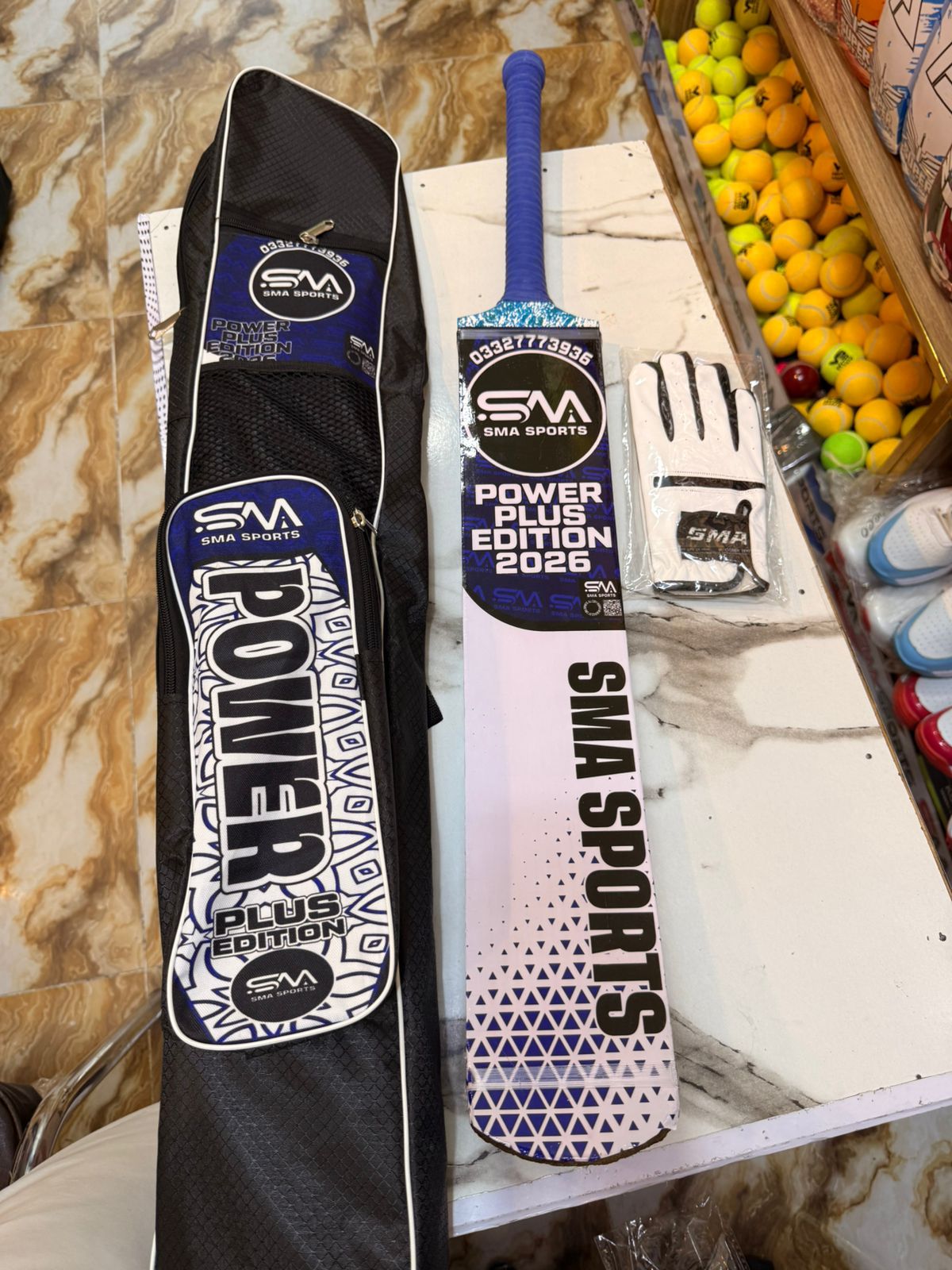 SM Power Plus Edition Cricket Bat with Premium Cover – Lifetime Handle Warranty | Pakistan