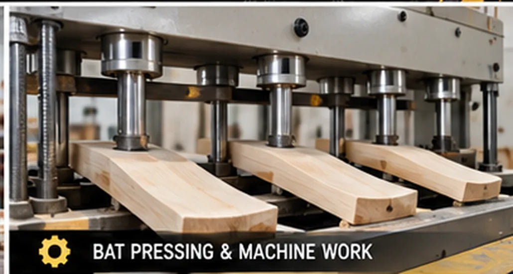 Cricket bat pressing process