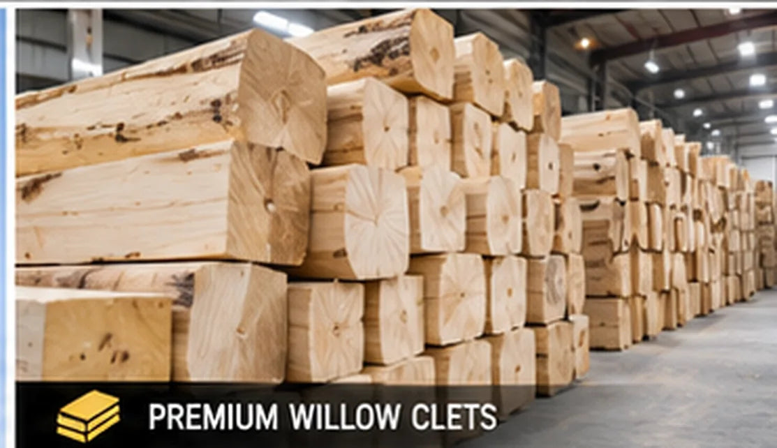 Willow wood material for cricket bats